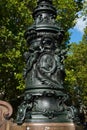 Beautiful lantern element in the historical center of Dresden, Saxony, Germany