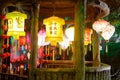 Beautiful lantern in laoyuanzi museum, srgb image