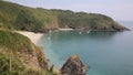 Beautiful Lantic Bay Cornwall England near Fowey and Polruan