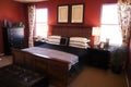 Beautiful large bedroom stylishly decorated