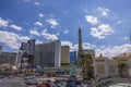 Beautiful Las Vegas cityscape view of downtown Las Vegas on sunny day. Nevada state, USA. Las Vegas.