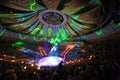 Beautiful laser show in Arena of the Great Moscow State Circus