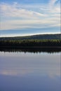 Beautiful late summer day in Norrbotten Royalty Free Stock Photo