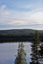 Beautiful late summer day in Norrbotten Royalty Free Stock Photo