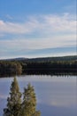 Beautiful late summer day in Norrbotten Royalty Free Stock Photo