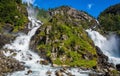 Beautiful Latefossen Latefoss - one of the biggest waterfalls Royalty Free Stock Photo