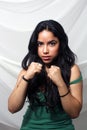 Beautiful Latina with Fists (1)