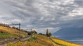 Lavaux region on autumn 7 Royalty Free Stock Photo