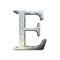 Beautiful Letter E with isolated White Background