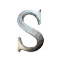 Beautiful Letter S with isolated White Background