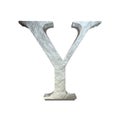 Beautiful Letter Y with isolated White Background