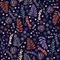 Beautiful Liberty flower seamless pattern , trendy in small-sca