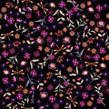 Beautiful liberty Seamless floral pattern. Background in small c