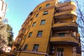 Beautiful light brown building in the heart of Italy.