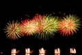 Color of firework in the night.