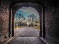 Beautiful light at the end of the tunnel Royalty Free Stock Photo