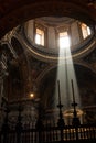 Beautiful light inside church Royalty Free Stock Photo