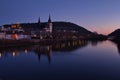 Beautiful light over Bingen am Rhein Royalty Free Stock Photo