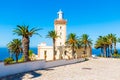 Beautiful Lighthouse of Cap Spartel close to Tanger city and Gibraltar, Morocco