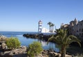 Beautiful lighthouse in Cascais seaside