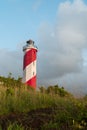 Beautiful lighthouse on a hill