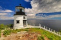 Beautiful lighthouse by Owls Head Royalty Free Stock Photo