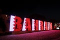 Beautiful lighting on 42nd National day celebration at Bahrain