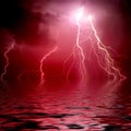 Beautiful lightning Royalty Free Stock Photo