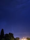 Beautiful lightning over city of Sochi