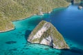 Beautiful Limestone Islands and Lagoon in Raja Ampat Royalty Free Stock Photo