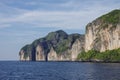 Beautiful limestone rock of Ko Phi-Phi, tropical island, Krabi P Royalty Free Stock Photo