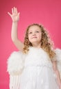 Beautiful little angel girl Royalty Free Stock Photo