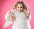 Beautiful little angel girl Royalty Free Stock Photo