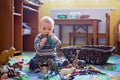 Beautiful little baby boy, toddler smiling at camera Royalty Free Stock Photo