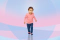 Beautiful little baby girl walking Royalty Free Stock Photo