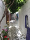 Laneways Nouasa Naxos Royalty Free Stock Photo