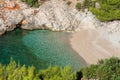 Beautiful little cove with clear water Royalty Free Stock Photo