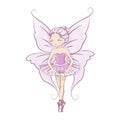 Beautiful little fairy. Royalty Free Stock Photo