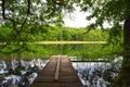 Beautiful little forest lake near Templin