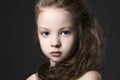 Beautiful little gir portrait.beautiful child Royalty Free Stock Photo