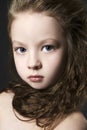 Beautiful little gir portrait.beautiful child Royalty Free Stock Photo