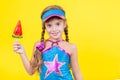 Beautiful little girl with large Lollipop