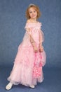 Beautiful little girl in pink dress Royalty Free Stock Photo