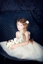 Beautiful little girl in princess dress Royalty Free Stock Photo