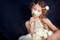 Beautiful little girl in princess dress Royalty Free Stock Photo