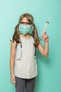 Child role-playing a doctor Royalty Free Stock Photo