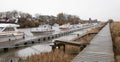 The beautiful little old harbor at Kammerslusen in Ribe