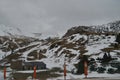 Beautiful Little Snow Mountains At The Ski Resort Aramon Cerler. Travel, Landscapes, Nature. December 27, 2014. Cerler, Huesca, Royalty Free Stock Photo