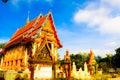Beautiful local Thai temple architecture Royalty Free Stock Photo