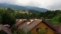 Beautiful log home built high up in the mountains